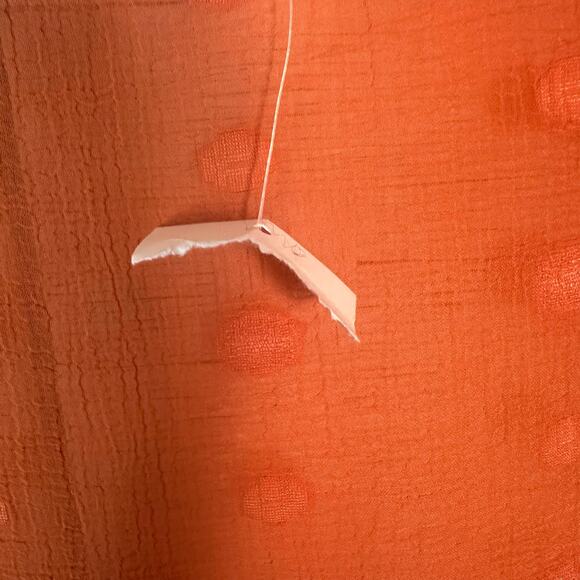 Cato women’s cardigan cover-up sheer orange feminine fall Fairycore plus size - Picture 6 of 12